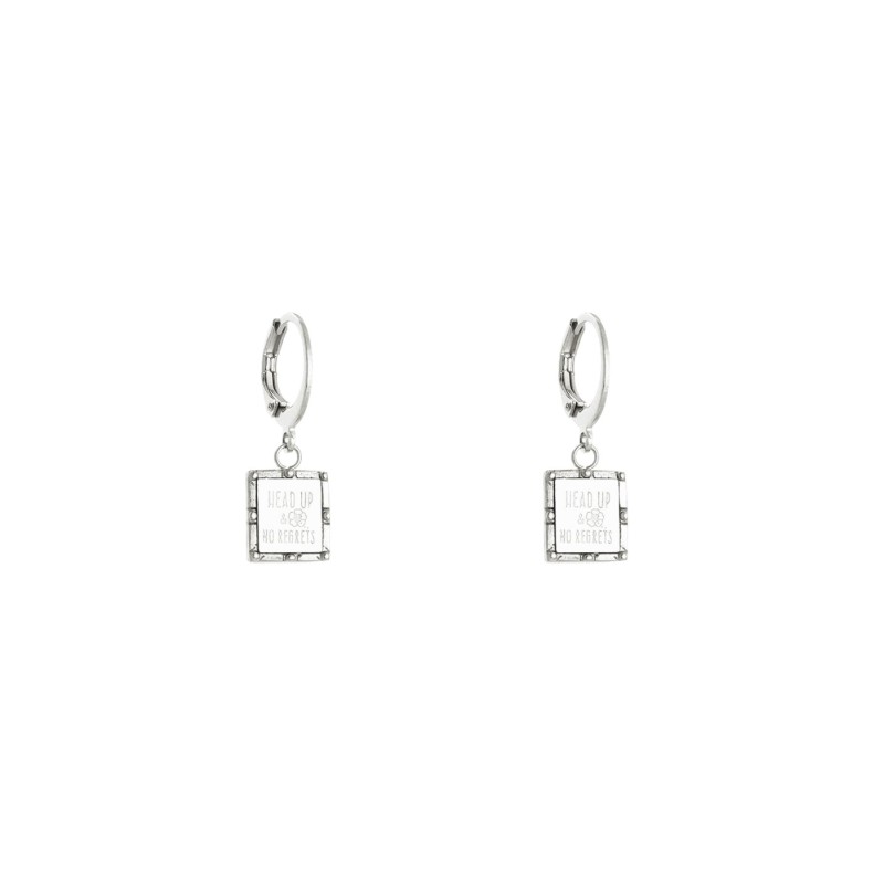 Oorbellen Head Up Zilver