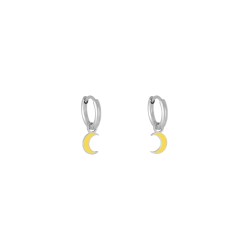 Oorbellen Pastel Moon Geel