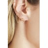 Oorbellen Huggies Moon Zilver