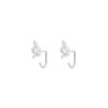 Oorbellen Huggies Snake Zilver