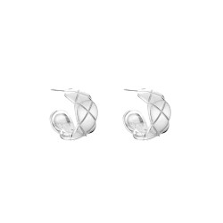 hoop oorbellen met patroon