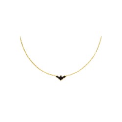 Bat Necklace in Gold