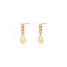 Locked Heart Earstuds in Gold